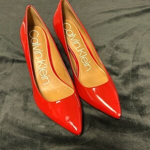 VGUC RED Calvin Klein heels